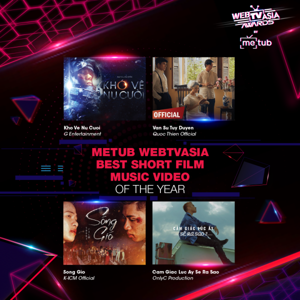 94d24ce9af21db29a7f3b71bf9ac9bb8 Lộ diện các hạng mục giải thưởng và những tên đề cử ấn tượng tại METUB WebTVAsia Awards