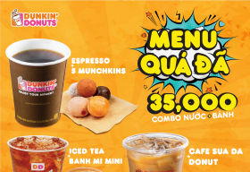 Dunkin’ Donuts Việt Nam giới thiệu menu 35,000 đồng