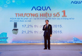 AQUA vượt lên các nhãn hiệu uy tín khác, dẫn đầu thị phần Việt Nam