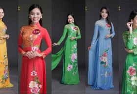 19 thí sinh ‘Người đẹp xứ dừa 2016’ khoe sắc với áo dài