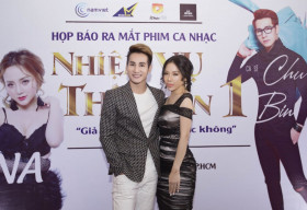 Người đẹp Hằng Nguyễn quyến rũ cạnh Chu Bin trong ngày ra mắt sản phẩm mới