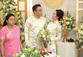 Đám cưới Võ Hạ Trâm và doanh nhân Ấn Độ: Gia đình chú rể rước dâu theo đúng phong tục Việt
