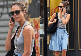 Mặc sành điệu như Jessica Alba ngày hè