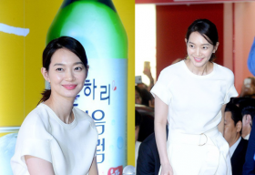 Shin Min Ah trẻ trung váy trắng tại sự kiện