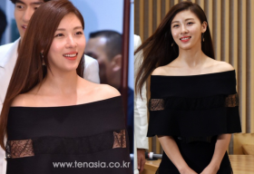 Ha Ji Won diện váy trễ vai, trẻ trung ngang ngửa đàn em kém 10 tuổi