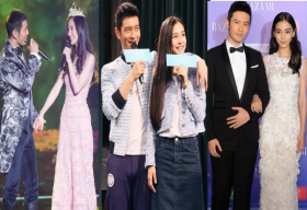 Phong cách ‘đôi lứa xứng đôi’ của Angelababy và Huỳnh Hiểu Minh