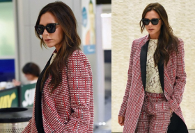 Victoria Beckham cực phong cách tại sân bay