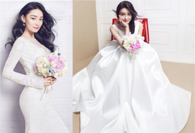 Trương Hinh Dư đẹp như thiên thần khi mặc váy cưới