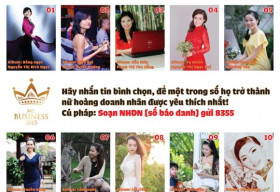 Nữ hoàng doanh nhân – Bình chọn qua tổng đài 8355