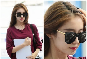 Jiyeon (T-ara) ăn mặc đơn giản vẫn đẹp rạng ngời ở sân bay