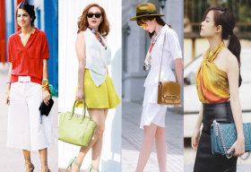 Cô nàng thời trang sử dụng khăn ngày hè như thế nào?
