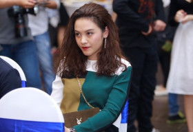 Vợ Thanh Bùi rạng rỡ đến ủng hộ chồng