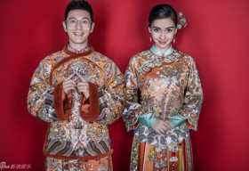 Ảnh cưới độc đáo của Huỳnh Hiểu Minh và AngelaBaby