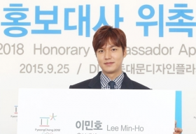 Lee Min Ho là diễn viên đầu tiên được chọn làm đại sứ danh dự Thế vận hội