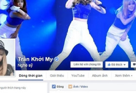 Khởi My vẫn là hot facebooker được yêu thích nhất 2015