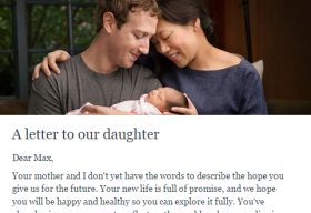 CEO facebook quyên 99% tài sản làm từ thiện mừng con gái chào đời