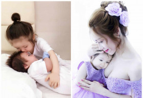 Elly Trần được fan ví là “siêu nhân” khi sinh con lần hai