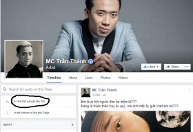 Trấn Thành vượt mặt Hoài Linh về lượng người hâm mộ trên facebook