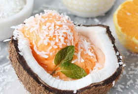 Món ngon: Kem tươi cam dừa