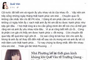 Quế Vân bức xúc khi Nhã Phương nhắc đến chuyện tình yêu với Trường Giang
