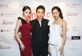 Jay Quân sánh đôi cùng hai hoa hậu Jolie Nguyễn và Kiều Ngân