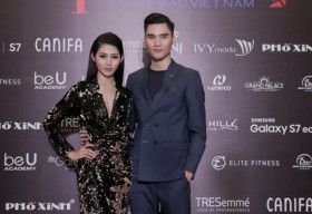 Quang Hùng – Quỳnh Châu tình tứ tham dự họp báo Vietnam’s Next Top Model 2016