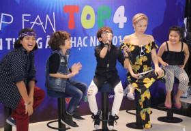 Thần tượng âm nhạc nhí 2016: Hồ Văn Cường tết tóc cho Tóc Tiên ‘ăn mừng’ chiến thắng