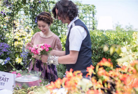 Lâm Tâm Như rạng rỡ tập kết hoa cưới