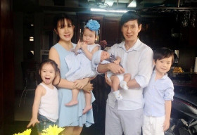 Vợ chồng Lý Hải hạnh phúc làm đầy tháng cho quý tử Mio