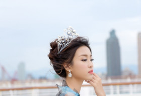 Hoa hậu Đỗ Mỹ Linh lộng lẫy với đầm công chúa tại Đài Loan