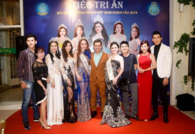 Ngọc Tình đến chia vui cùng Hoa Hậu Phu Nhân Việt Nam Hoàn Cầu 2016