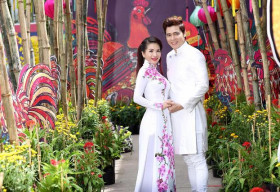Lê Thanh Thúy du Xuân đầu năm cùng ca sĩ Lưu Chí Vỹ