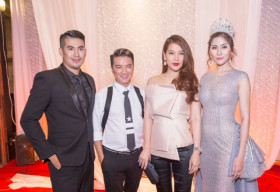 Mr Đàm, Trương Ngọc Ánh đến chúc mừng Hoàng Hạnh, Trịnh Gia Kiệt chiến thắng cuộc thi sắc đẹp châu Á