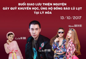 Jay Hoo bỏ tiền túi tổ chức đêm nhạc thiện nguyện gây quỹ tại quê hương Quảng Bình