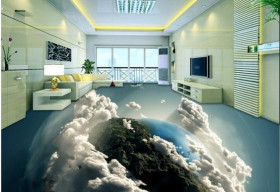 Nhà đẹp mê mẩn với công nghệ sàn 3D