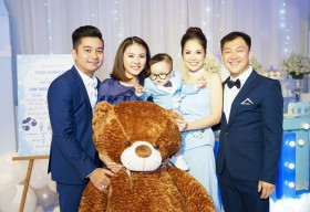 Dương Cẩm Lynh ‘tông xuyệt tông’ cùng con trai trong tiệc sinh nhật của hai mẹ con