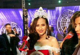 Khánh Ngân là người đẹp Việt Nam đầu tiên đăng quang Hoa hậu trên đấu trường quốc tế