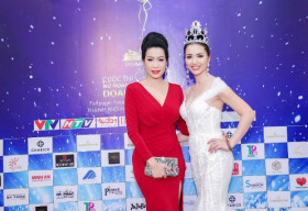 Á khôi Lê Thu Hằng đọ sắc cùng Á hậu Trịnh Kim Chi