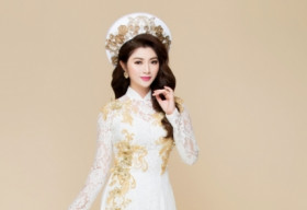 Diện áo dài cô dâu xinh đẹp, Thanh Trúc tiết lộ chưa vội lấy chồng