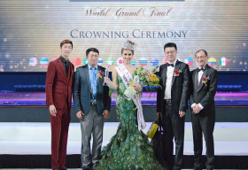 Hoàng Ny đăng quang hoa hậu tại Mrs International Global Ambassador 2018