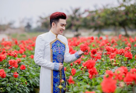 Quang Hà diện áo dài 500 triệu du xuân nơi đất Bắc