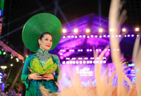 Hoa khôi Hương Hoàng bay từ Pháp về tham dự Lễ hội áo dài TPHCM