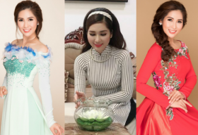 Như Huỳnh ‘ghi điểm’ tuyệt đối trong trang phục áo dài truyền thống