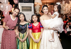 Dàn sao Việt nhộn nhịp mừng sinh nhật con gái 3 tuổi của Hoa hậu Hà Kiều Anh
