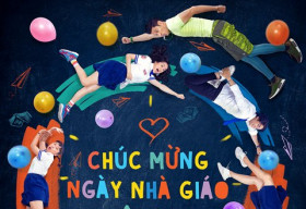 Thái Hòa, Kaity Nguyễn cùng diện đồng phục học sinh mừng ngày Nhà giáo Việt Nam