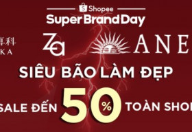 Sale đến 50% các sản phẩm đến từ những thương hiệu của Shiseido C&PC trên Shopee
