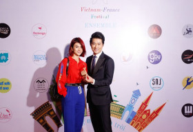 Khôi Trần sánh đôi Kim Tuyến tham dự Tuần lễ văn hóa Việt – Pháp