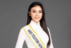 Á khôi Áo dài Trần Thị Giao Linh đại diện Việt Nam tham gia Hoa hậu du lịch Quốc Tế 2018