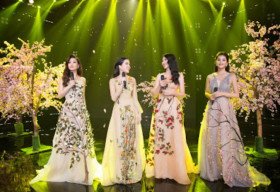 Hoa hậu Tiểu Vy cùng các người đẹp cất tiếng hát chào đón năm mới
