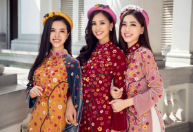 Top 3 Hoa hậu Việt Nam 2018 đẹp rạng rỡ hóa nàng Xuân đón Tết